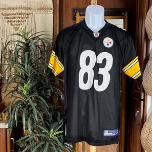Vintage Reebok Steelers Jersey #83 Miller NFL On Field XL Youth 18-20 Black